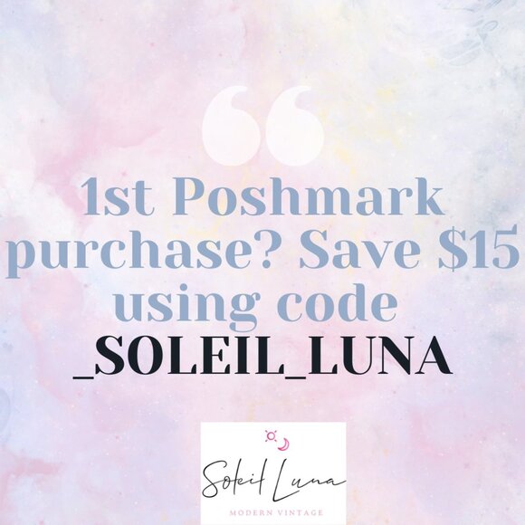 $15 shopping credit for 1st Poshmark purchase - Picture 1 of 1